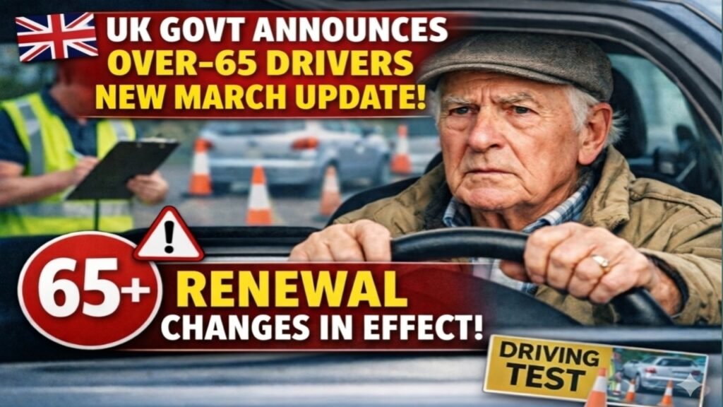 UK Over 65 Drivers Licence Renewal